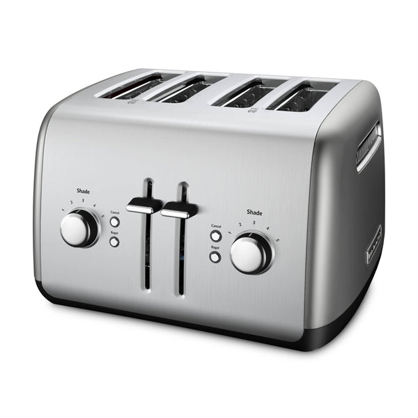 KitchenAid 4 Slice Toaster with Manual High Lift Lever KMT4115CU Contour Silver