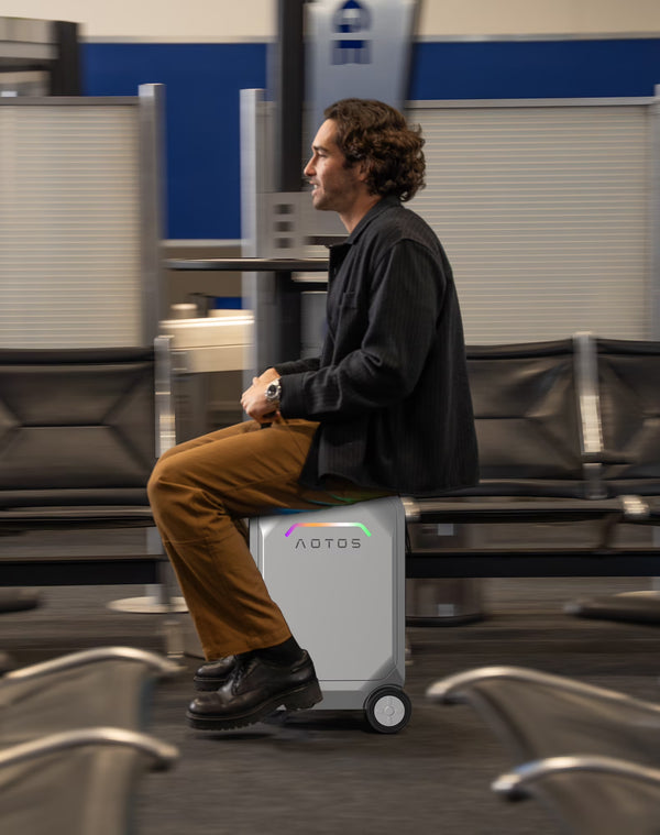 L2 S Smart Rideable Luggage, Foldable Electric Scooter Suitcase, 6.2 Mph Max Speed, 6.2 Mile Range, Lightweight Portable Design