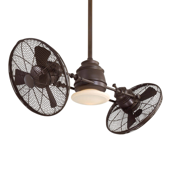 Minka Aire Vintage Gyro 42 Inch 6 Blade WiFi Capable LED Ceiling Fan in Oil Rubbed Bronze F802L ORB