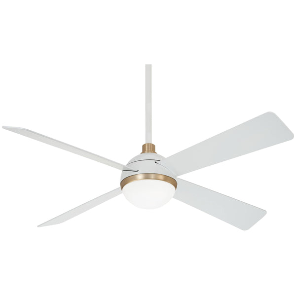 Minka Aire F623L WHF/SBR Orb LED 54" Ceiling Fan, Flat White