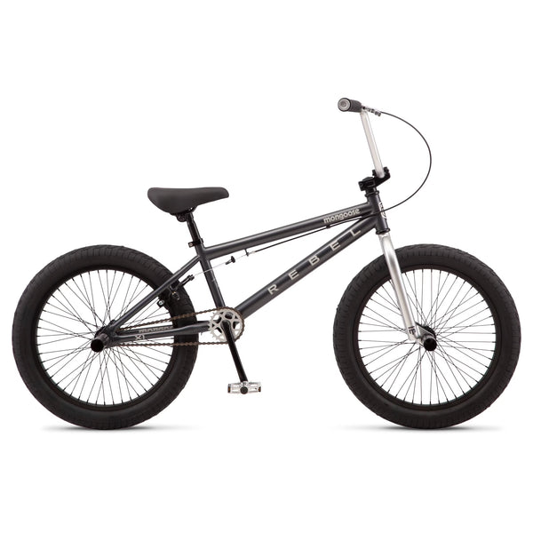 Mongoose Rebel X1 BMX Bike, 20 In. Wheels, Kids Ages 7 14 Years, Gray Child Bicycle