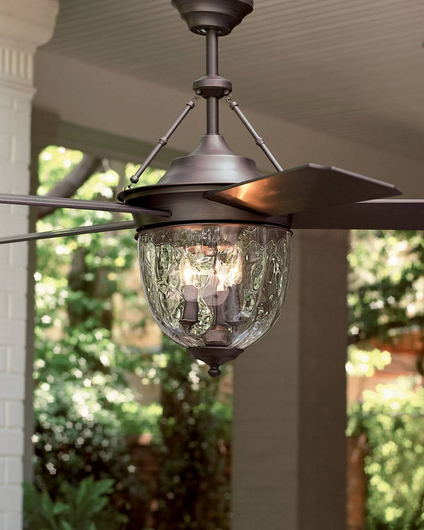 Litex E-KM52ABZ5LKRC Knightsbridge Collection 52 Inch Indoor/Outdoor Ceiling Fan
