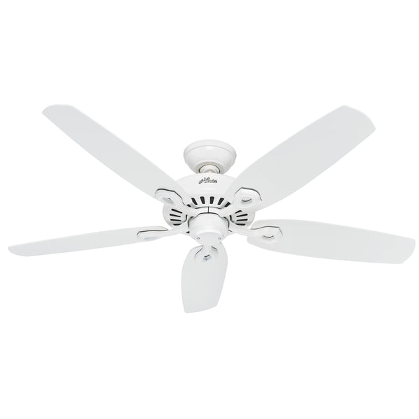 Hunter Builder Elite Energy Star 52" Ceiling Fan Snow White Snow White Blades