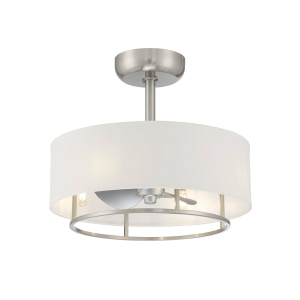 Kaiti Ceiling Fan with Dimmable Lights Brushed Nickel Finish