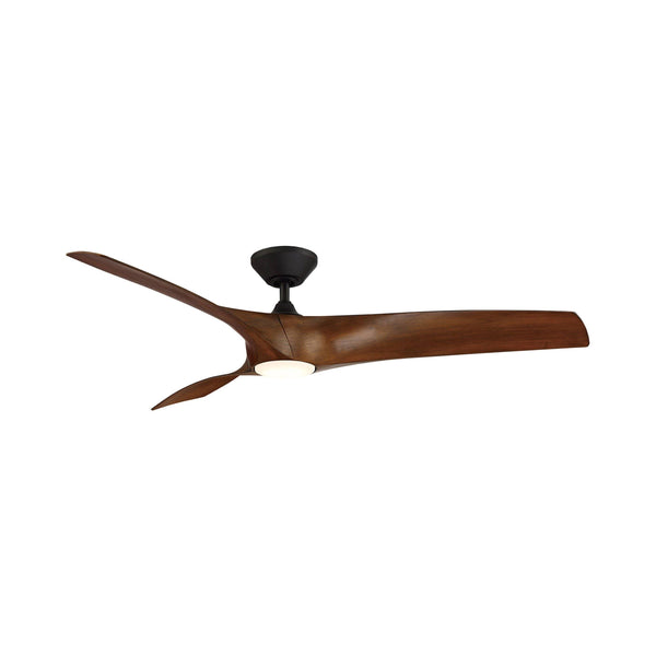 Modern Forms Zephyr Ceiling Fan 62" (Matte Black/Distressed Koa)