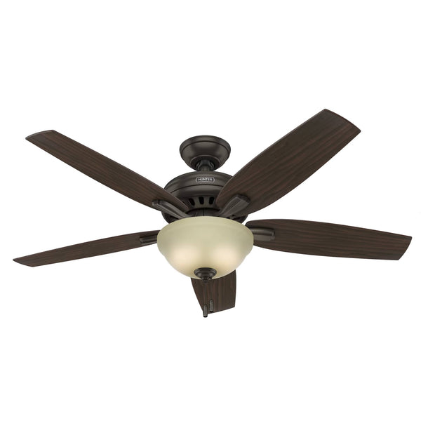Hunter Newsome 52" Ceiling Fan with Light Premier Bronze