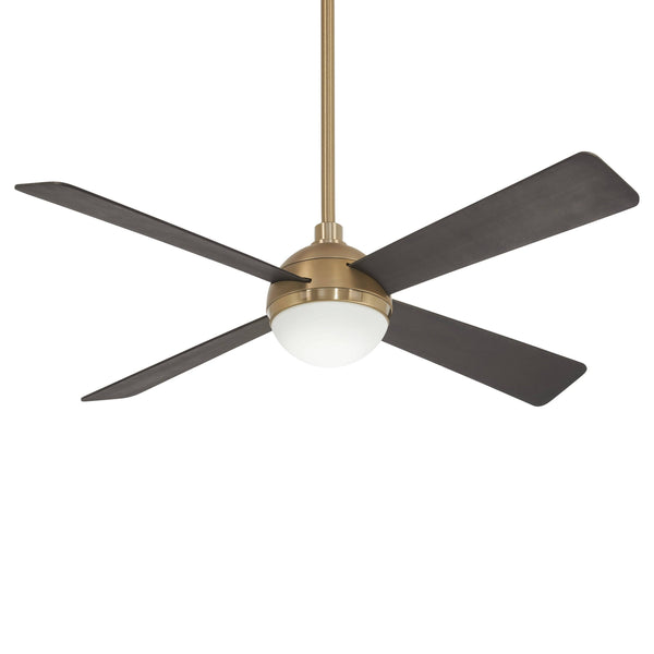 Minka Aire F623L BBR/SBR Orb 54 inch Soft Brass with Brushed Carbon Blades Ceiling Fan in Brushed Brass/Soft Brass