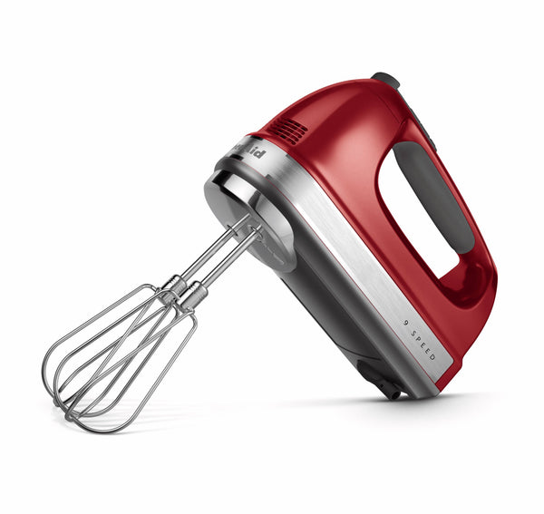 KitchenAid KHM926 9-Speed Hand Mixer Candy Apple Red