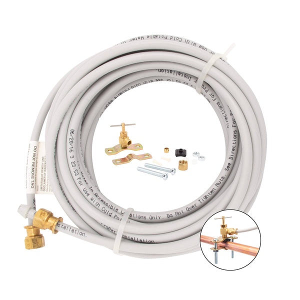 PEX Ice Maker Installation Kit 25 Feet of Tubing for Appliance Water Lines