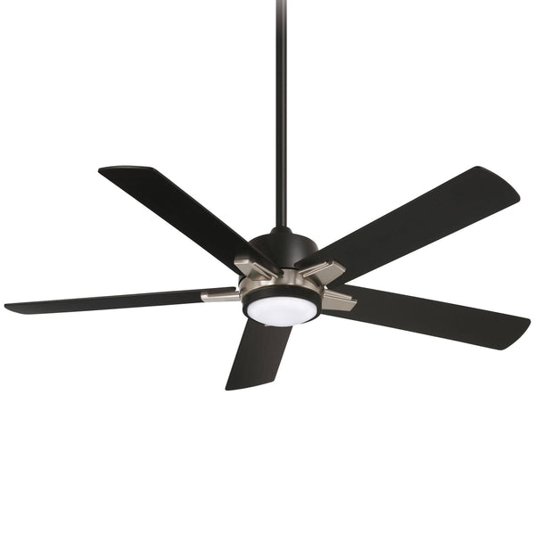 Minka Aire F619L CL/BN Stout 54" Ceiling Fan, Coal