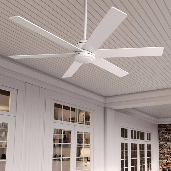 Hunter Lakeway SureSpeed 60 in Fresh White Indoor/Outdoor Ceiling Fan and Remote (6 Blade) | 52767