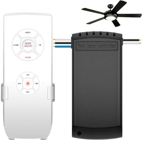 Universal Ceiling Fan Remote Control Kit 3 in 1 Ceiling Fan Light Timing & Speed Wireless Remote Control and Receiver Kits for Ceiling Fan Lamp