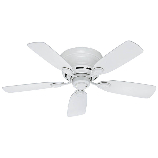 Hunter Low Profile IV 42" Ceiling Fan White White Blades