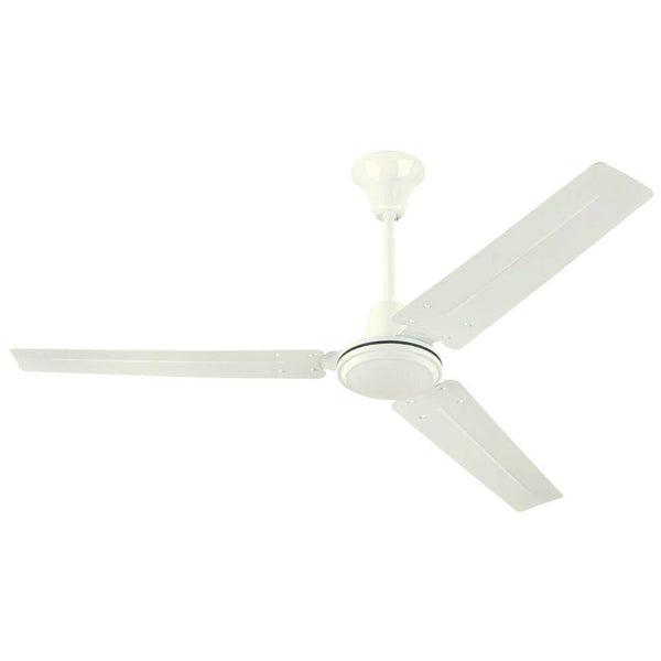 Westinghouse Industrial 56" Ceiling Fan with J Hook Mount White White Steel Blades