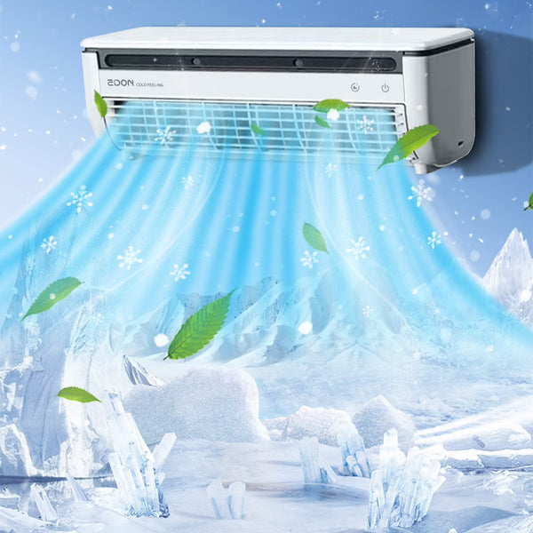 FYHALE 5,000 BTU Wall Mounted Air Conditioner with Remote Control, Digital Display, Cool up to 150 sq ft, Perfect