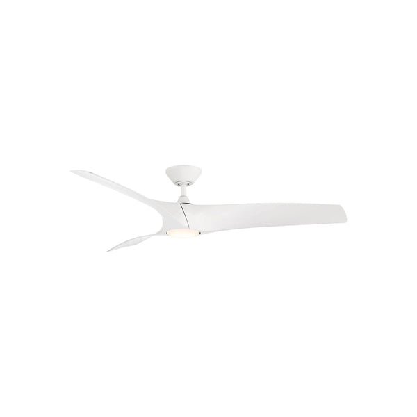 Modern Forms 52" Zephyr Smart Ceiling Fan Matte White