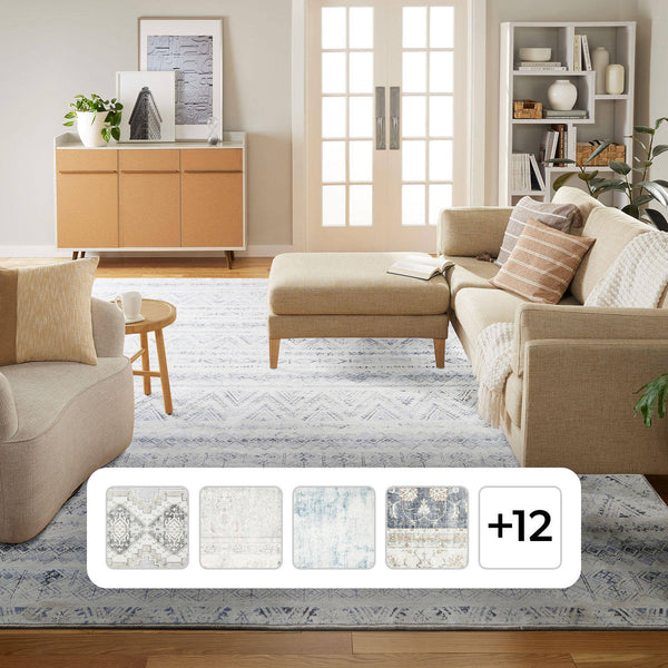 Member's Mark Everwash Washable Accent Rug, 24'x 43' Gray